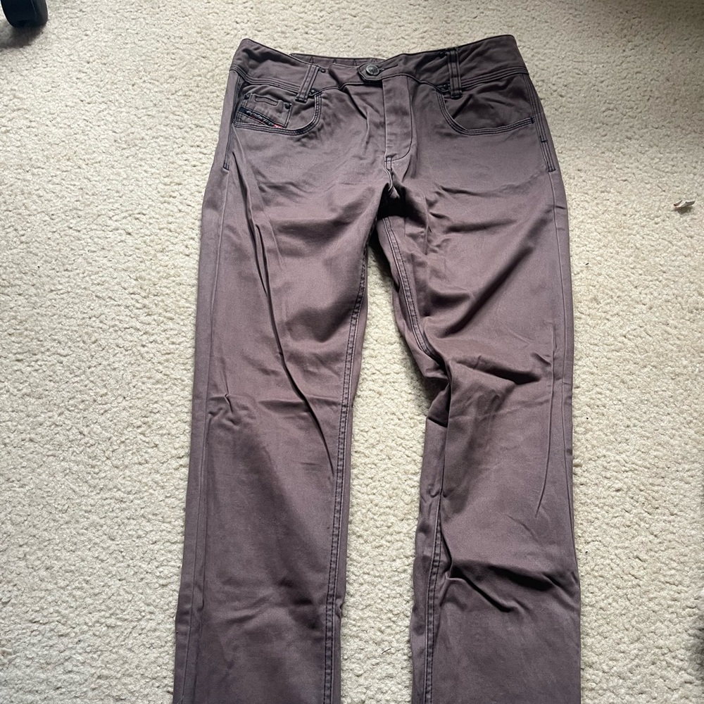 Diesel Women's Straight Leg Brown Jeans